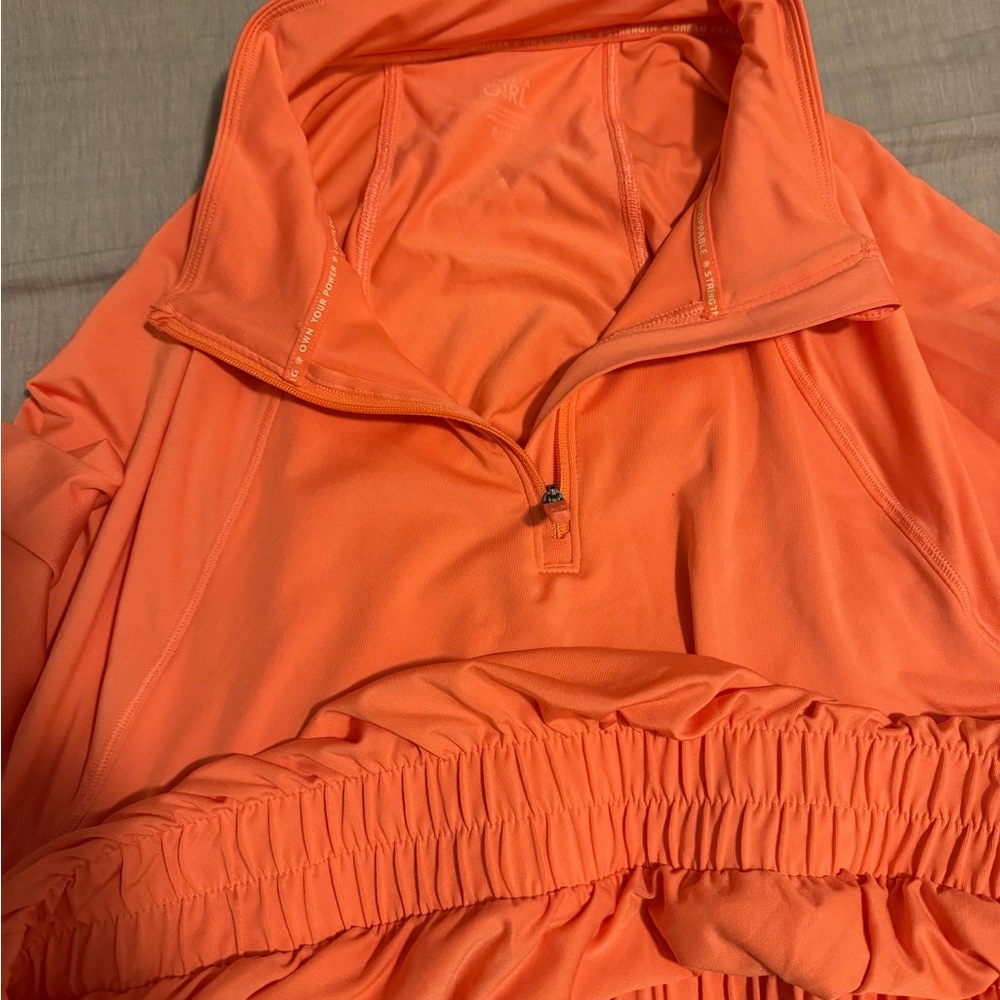 Athleta Girl Orange Pullover